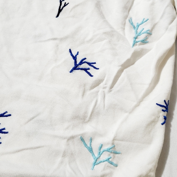 NIC + ZOE Asymetrical 3/4 Sleeve Coral Blouse Size S - Picture 7 of 7